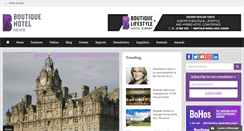 Desktop Screenshot of boutiquehotelnews.com