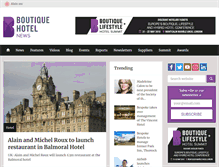 Tablet Screenshot of boutiquehotelnews.com
